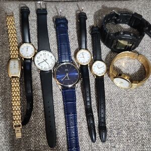 8 Watches 4 Are TIMEX, 1 CASIO